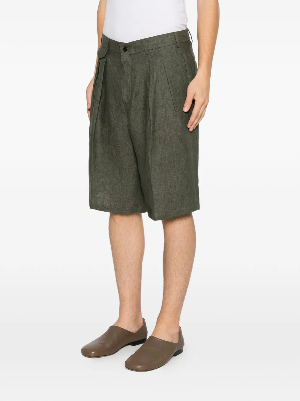 Briglia 1949 Geplooide shorts Groen