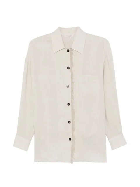 Antonelli fringed-trim shirt