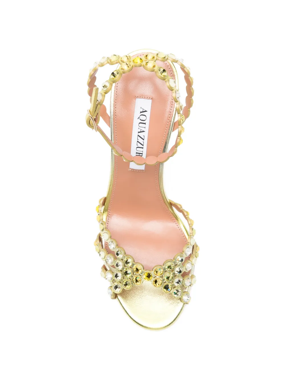 Aquazzura Tequila embellished sandals Geel