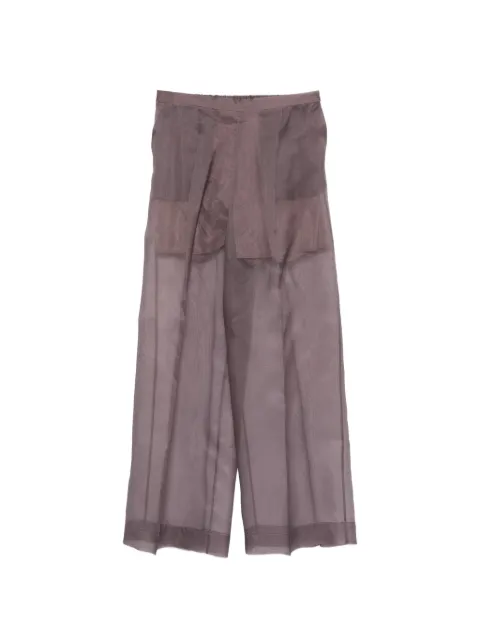 Antonelli sheer wide-leg trousers