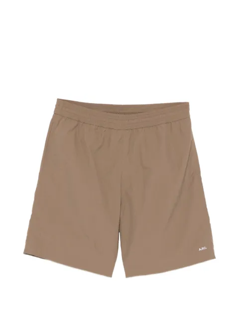 A.P.C. elasticated-waist logo shorts