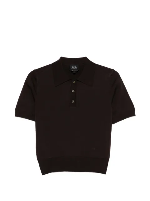 A.P.C. playera tipo polo con botones