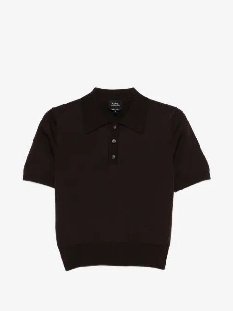 A.P.C. half-button polo shirt