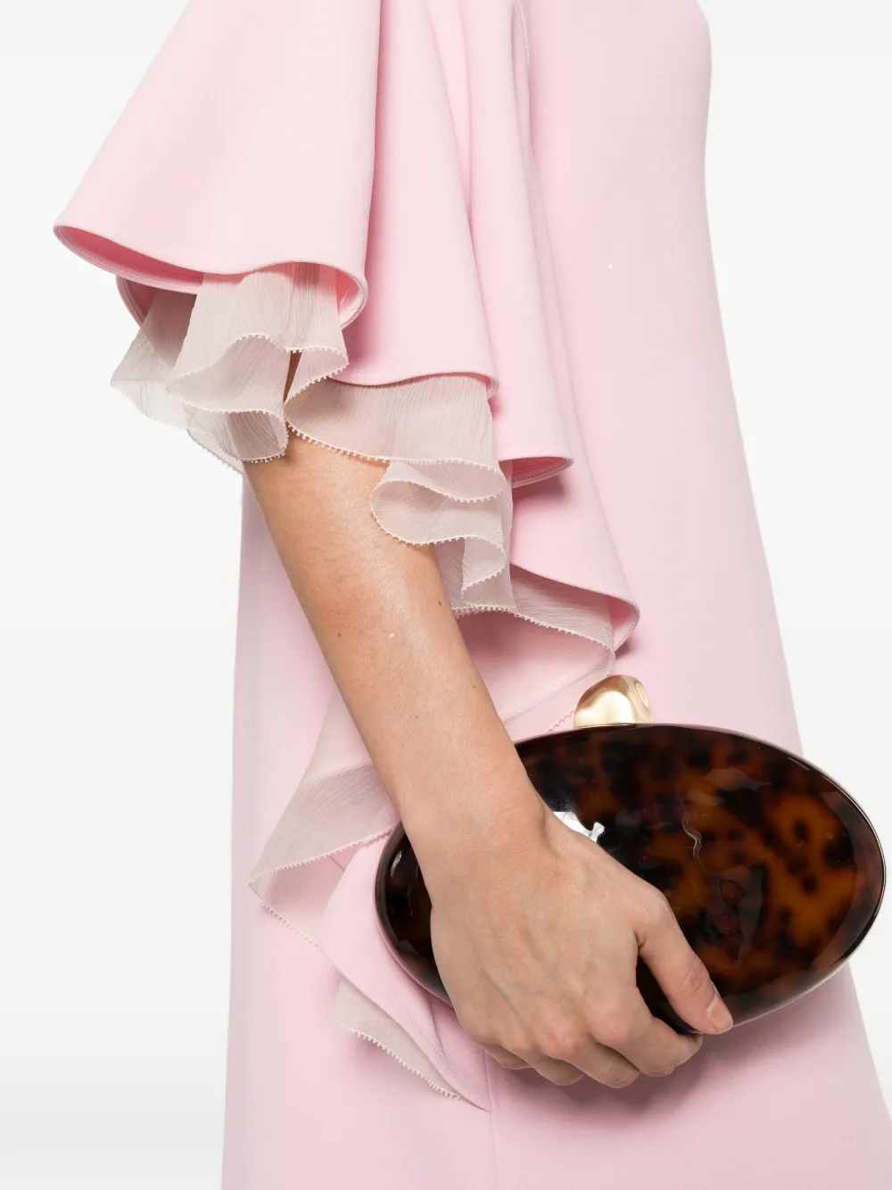 Alberta Ferretti Jurk met ruches Roze