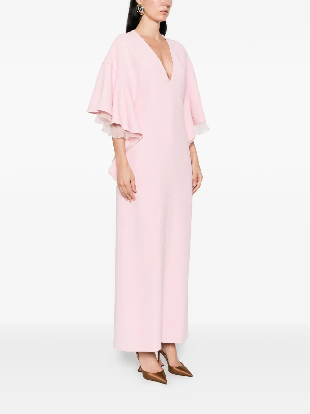 Alberta Ferretti Jurk met ruches Roze