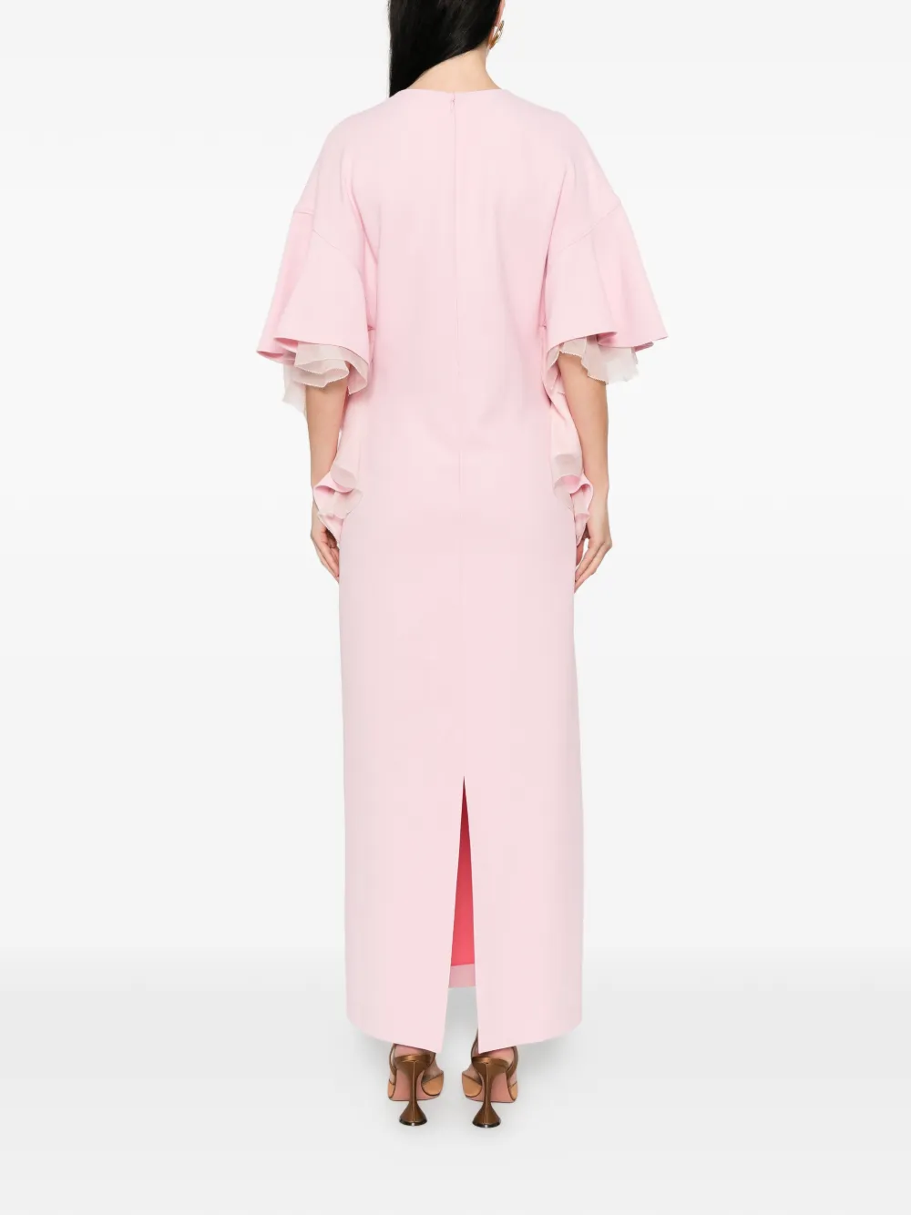 Alberta Ferretti Jurk met ruches Roze