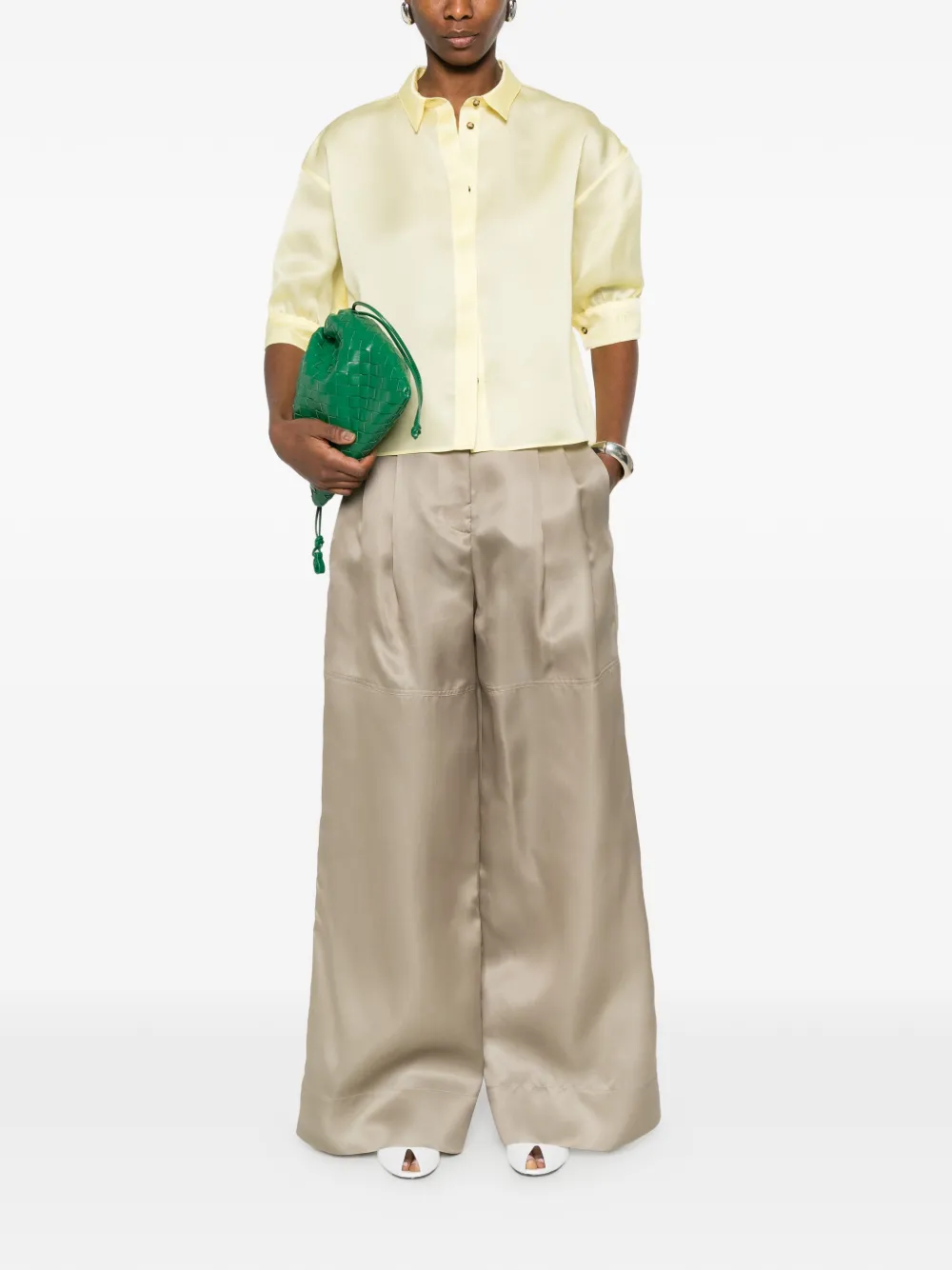  Alberta Ferretti Buttoned Shirt - Yellow 