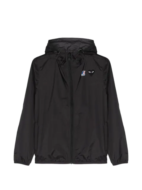 Comme Des Garçons Play x K-Way logo-patch hooded jacket
