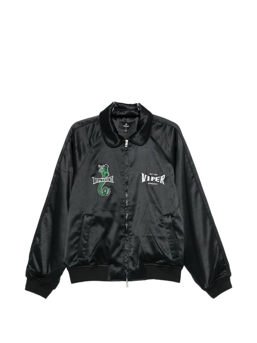 Represent Viper-embroidered zip-fastening jacket - Nero