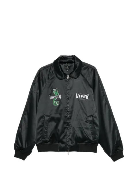 Represent Viper-embroidered zip-fastening jacket