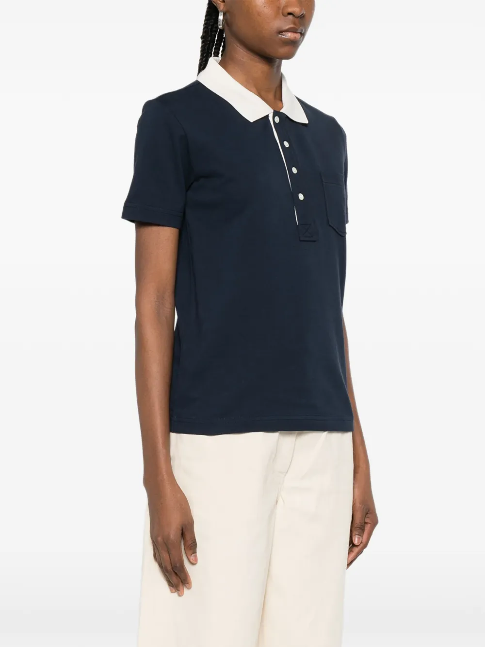  A.p.c. Pocket Collared Polo Shirt - Blue 