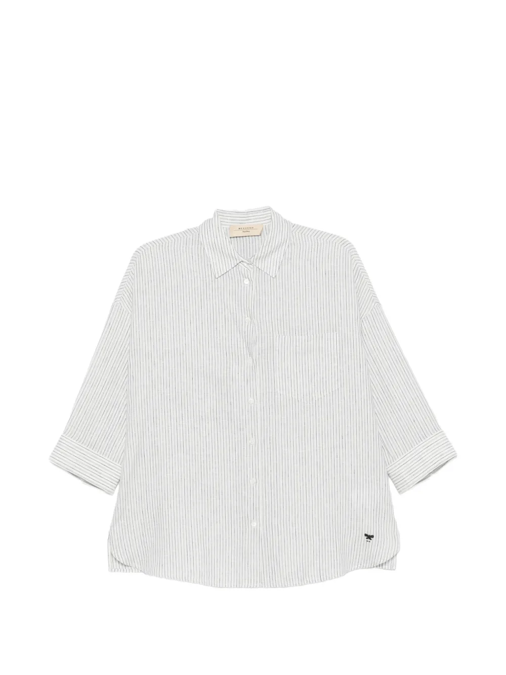 Weekend Max Mara Panetto striped-pattern shirt - Bianco