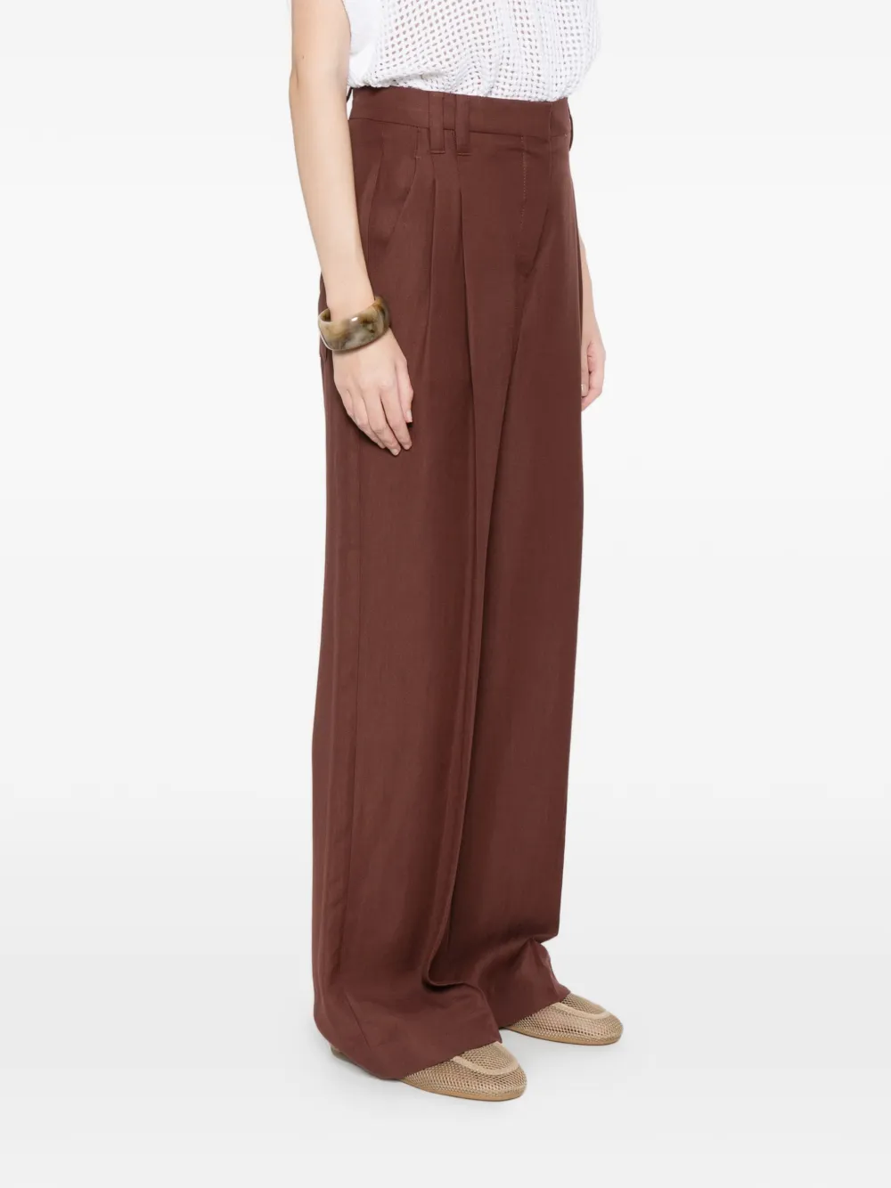 Brunello Cucinelli Plooibroek Bruin