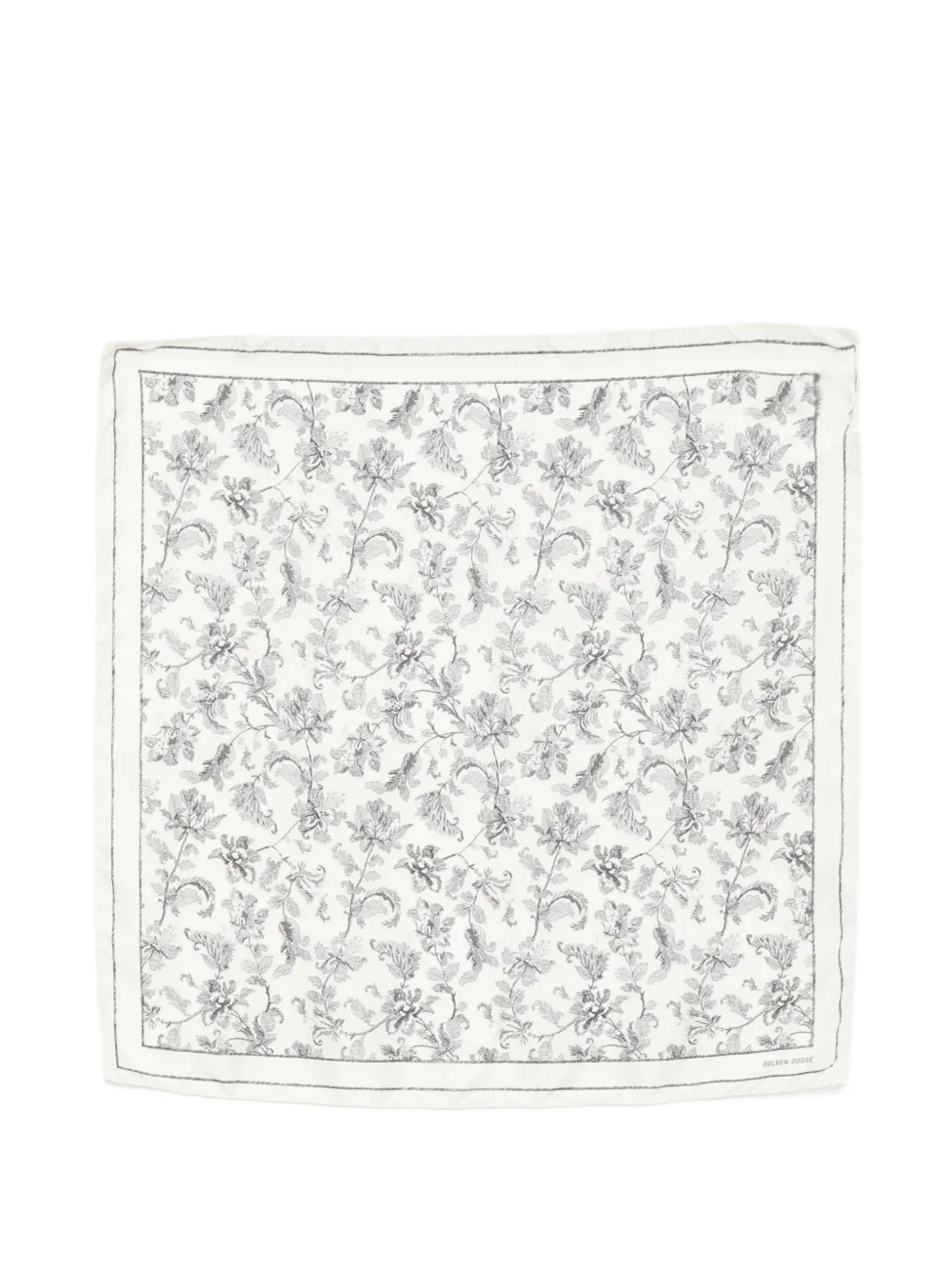 Golden Goose floral-print scarf - Bianco