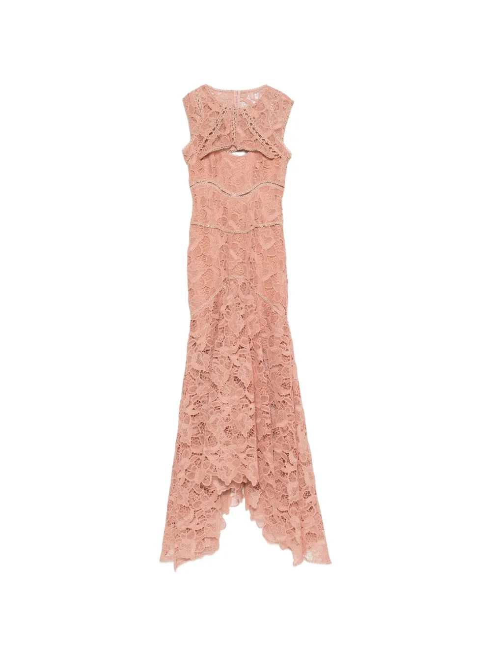 Costarellos lace cut-out maxi dress - Rosa