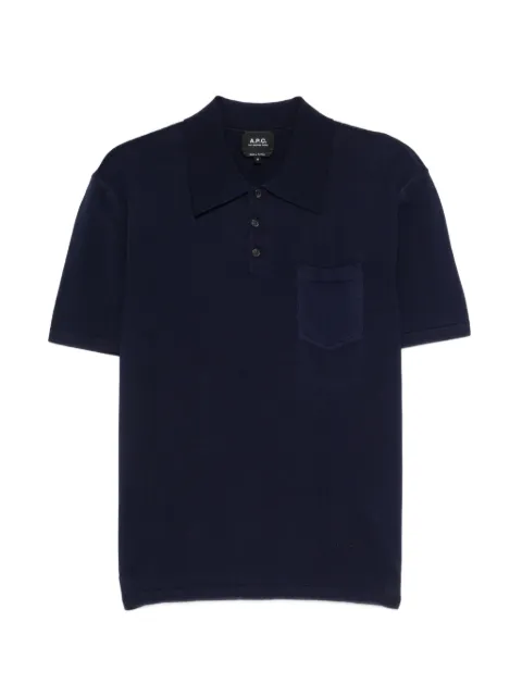 A.P.C. chest-pocket polo shirt
