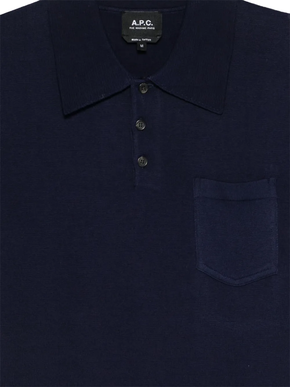 A.P.C. Poloshirt met borstzak Blauw