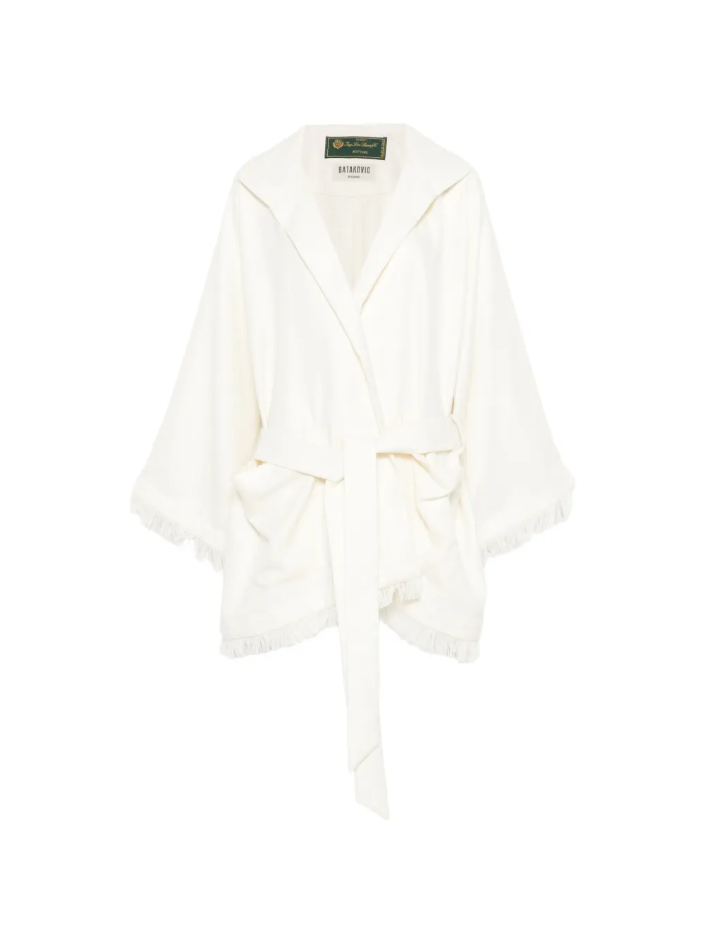 BATAKOVIC Belgrade fringed pocket coat - Toni neutri