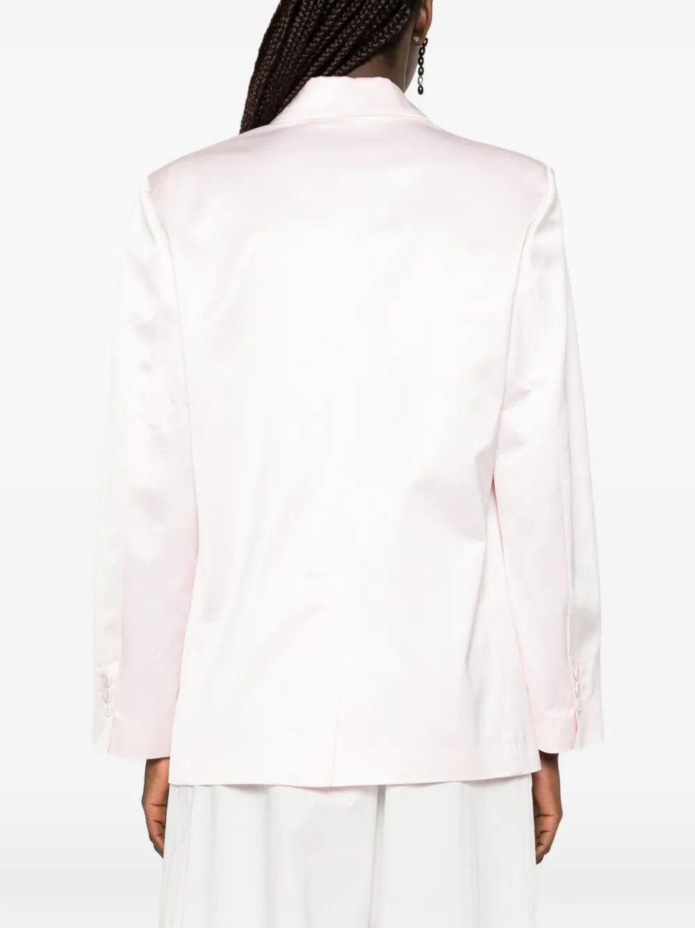 Forte Blazer met dubbele rij knopen Roze