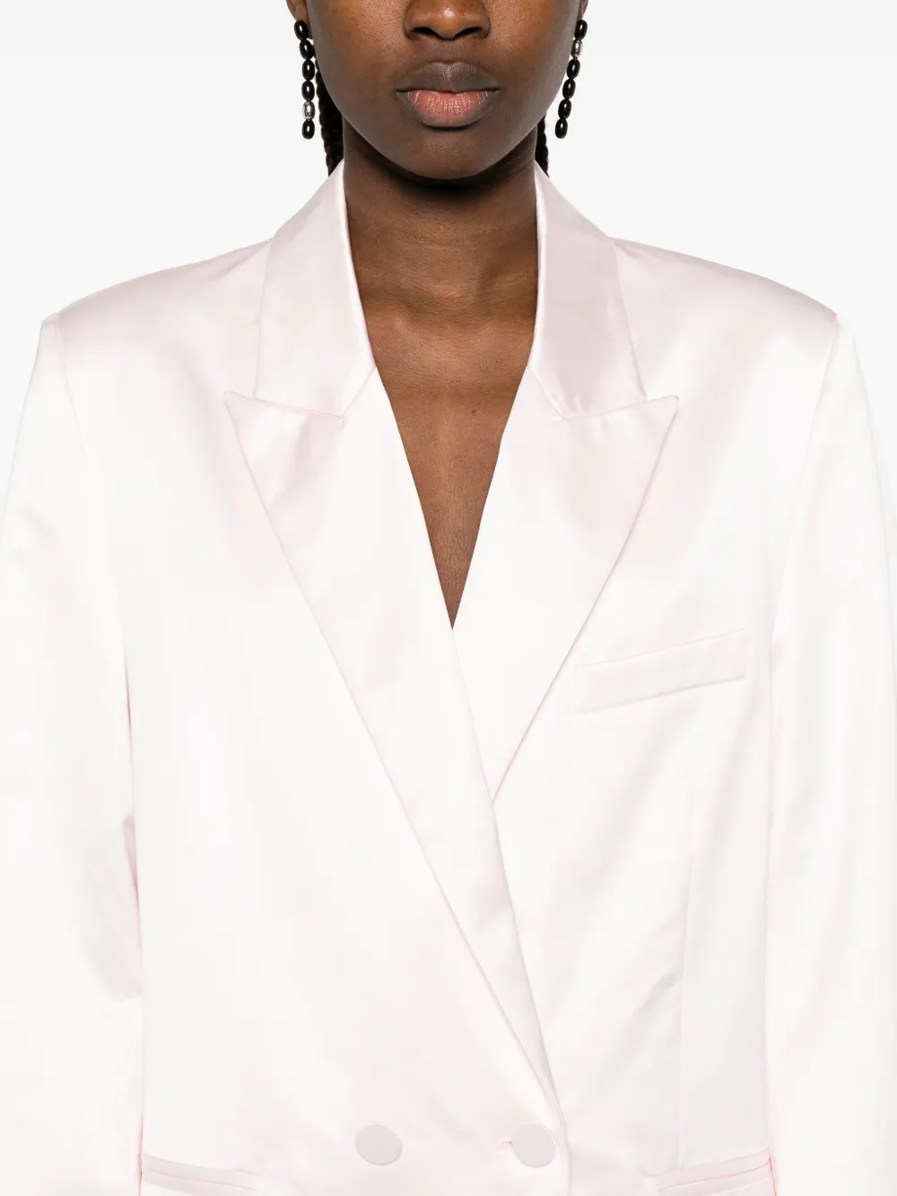 Forte Blazer met dubbele rij knopen Roze