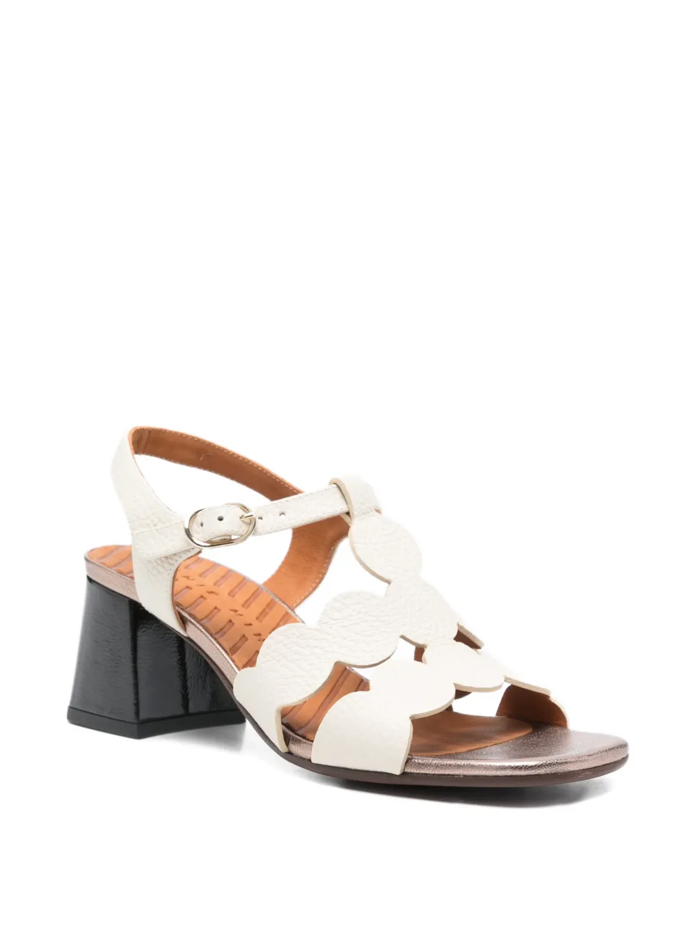 Chie Mihara Linaza gewelfde sandalen Wit
