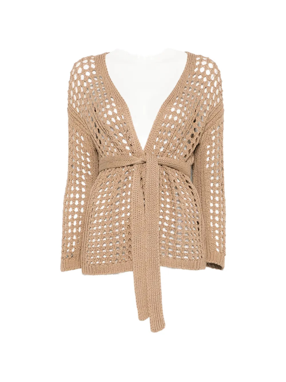 Max Mara Mxpgelo long-sleeve cardigan - Neutrals