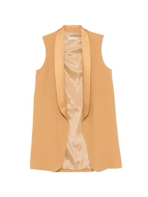 Antonelli shawl-collar sleeveless coat