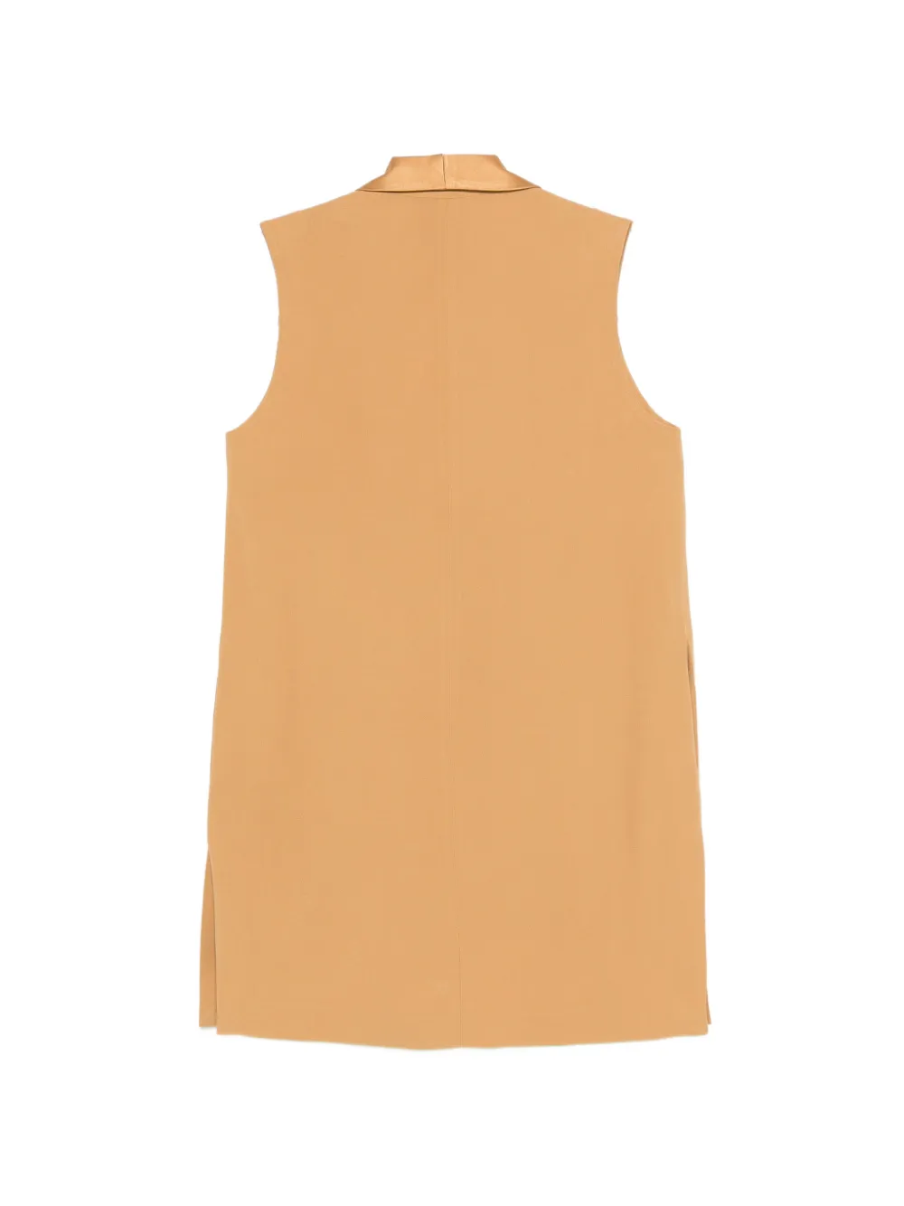Antonelli Mouwloze jas met sjaalkraag Beige