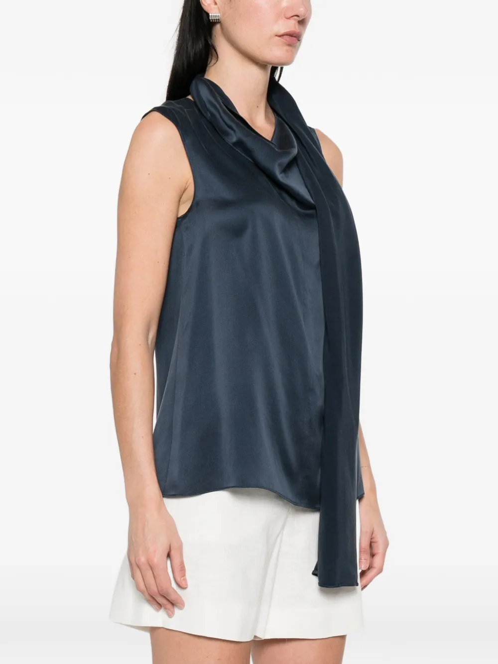 's Max Mara Top Smmdry Drapeado - Azul 