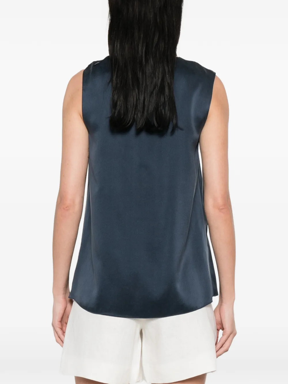 'S Max Mara Smmdry gedrapeerde mouwloze top Blauw