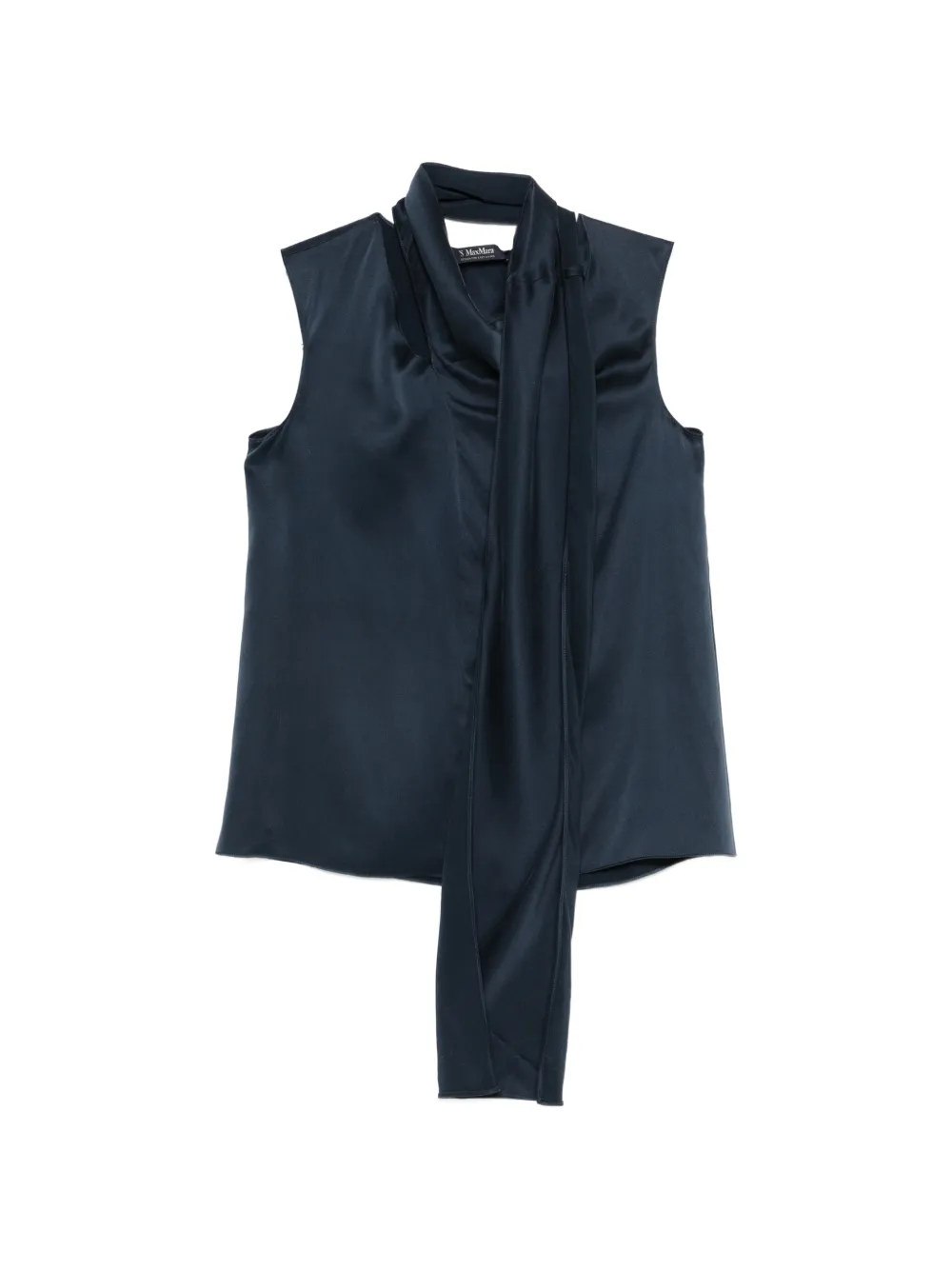 'S Max Mara Smmdry draped sleeveless top - Blau