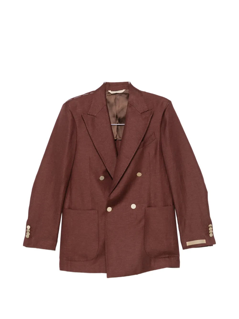 Briglia 1949 double-breasted peaked-lapel blazer - Rosso