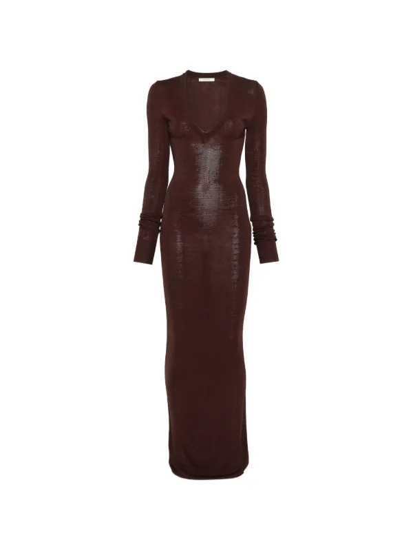 entire studios brown dress ENTIRE STUDIOS Dress Brown Viscose, Brown / M