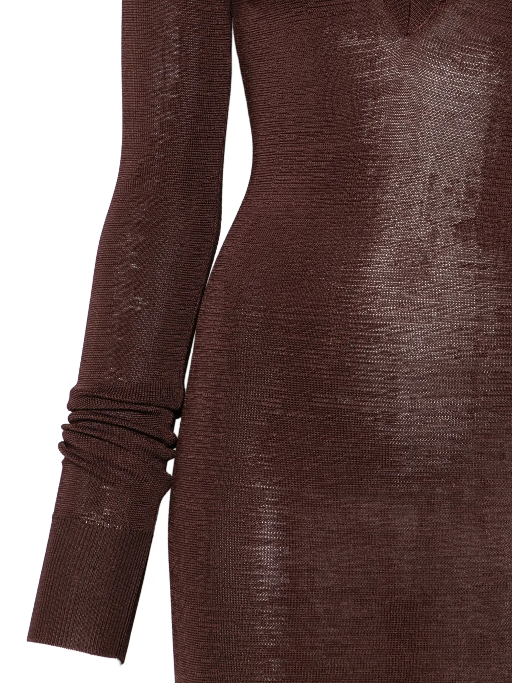 V-Neck Long-Sleeve Dress