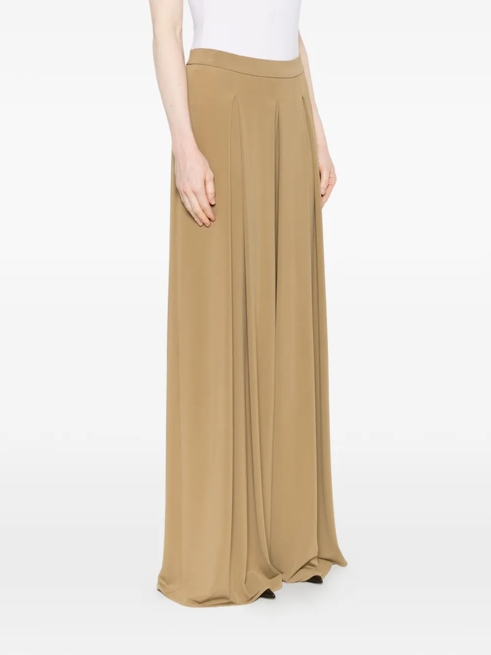 Max Mara Geplooide broek Beige