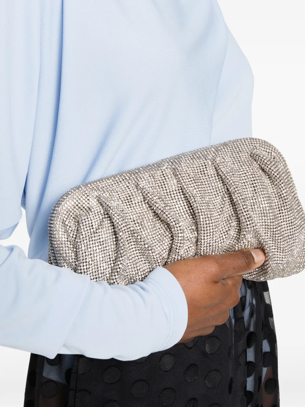  Benedetta Bruzziches Crystal-embellished Clutch Bag - Silver 