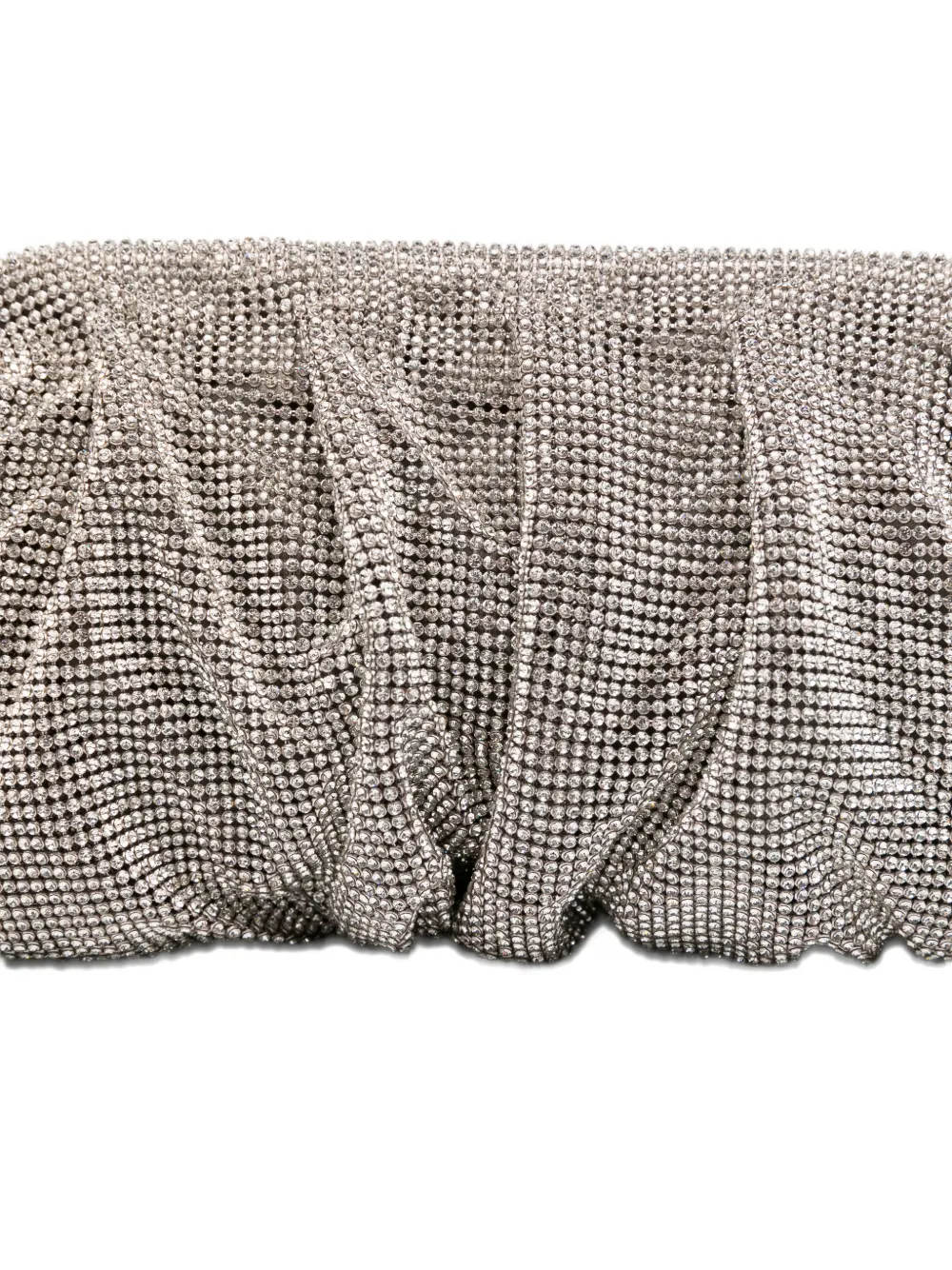 Benedetta Bruzziches Clutch verfraaid met kristallen Zilver