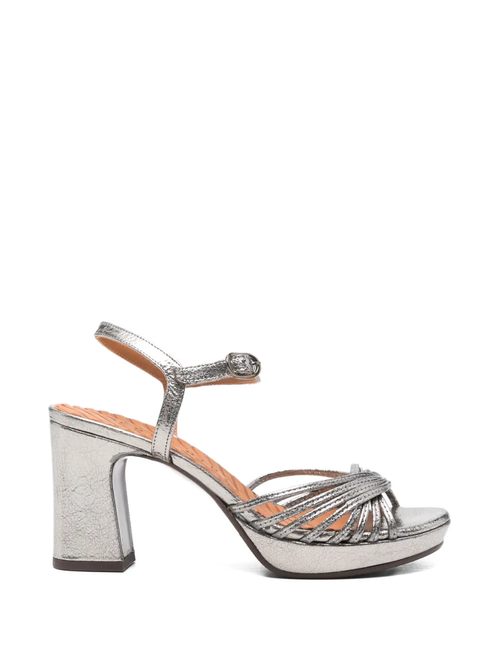 Chie Mihara Metallic sandalen met bandje Zilver