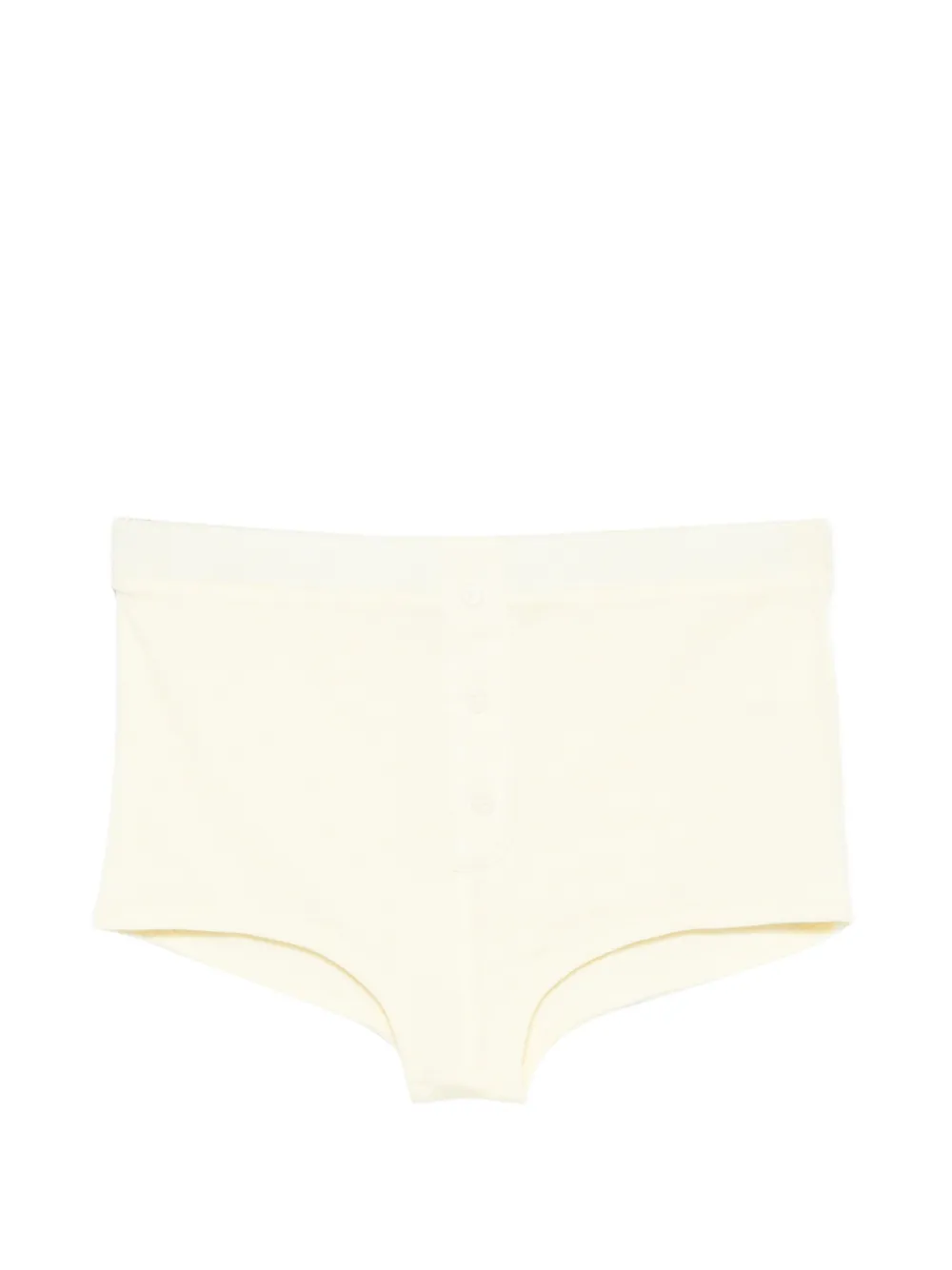 ENTIRE STUDIOS Booty buttoned mini shorts - Giallo