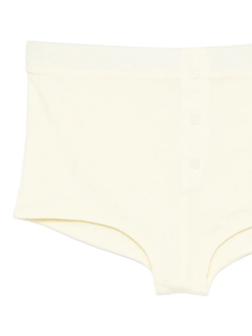  Entire Studios Booty Buttoned Mini Shorts - Yellow 