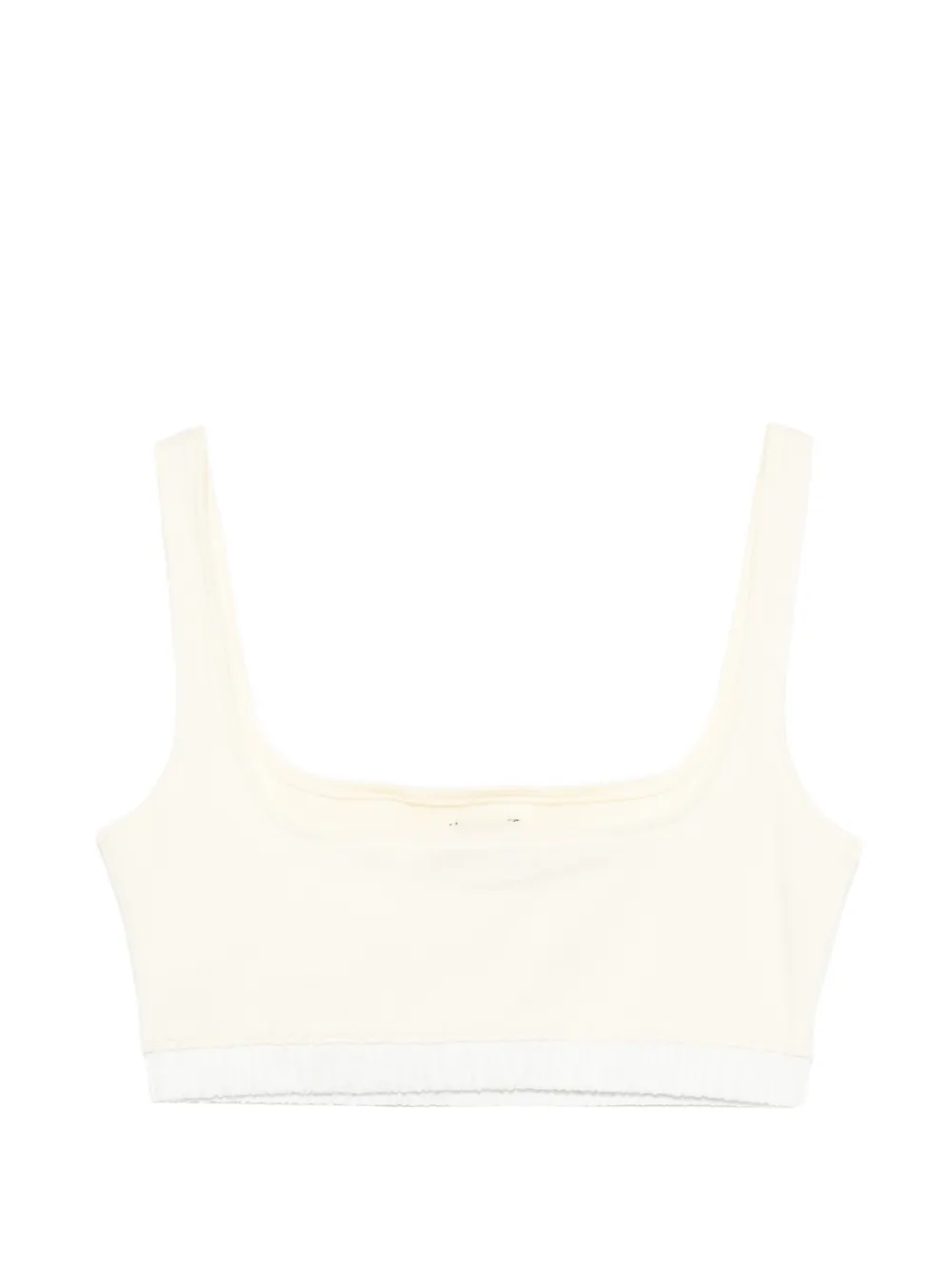  Entire Studios Logo-patch Crop Top - Yellow 