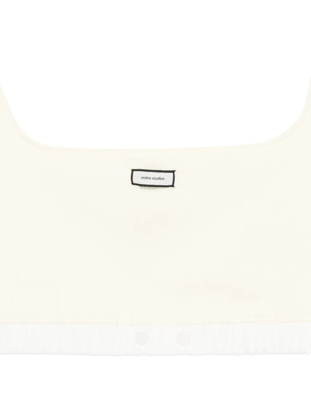  Entire Studios Logo-patch Crop Top - Yellow 