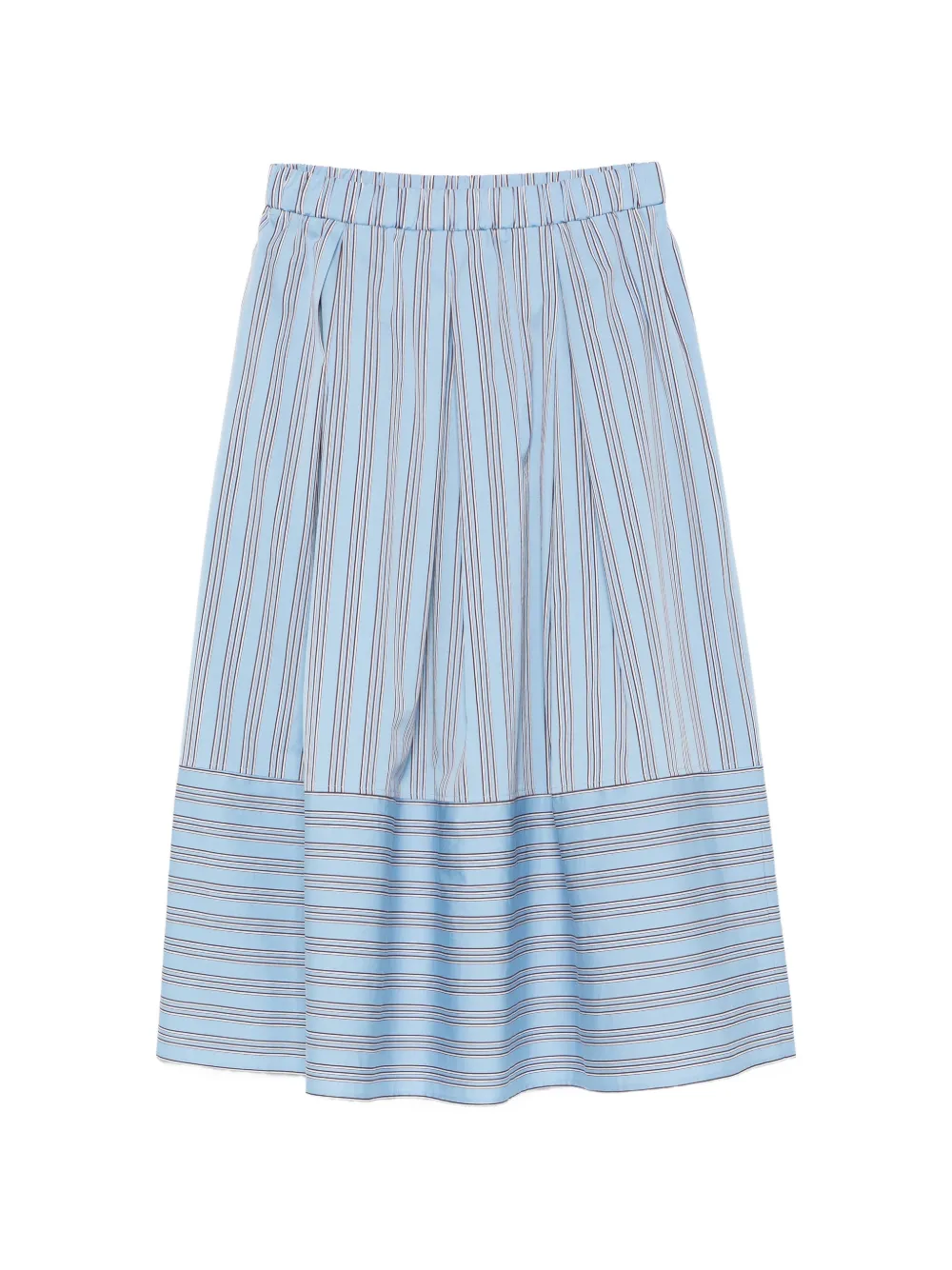 Antonelli Ibiza striped midi skirt - Blu