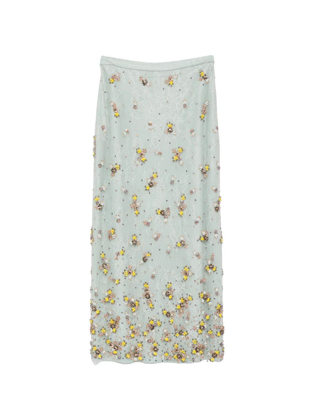 Costarellos floral-embellished midi skirt - Verde