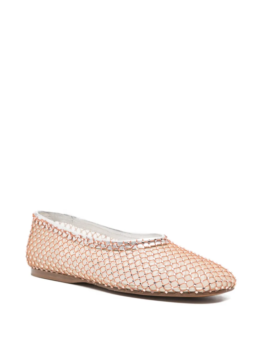 Forte Geweven ballerina's Beige