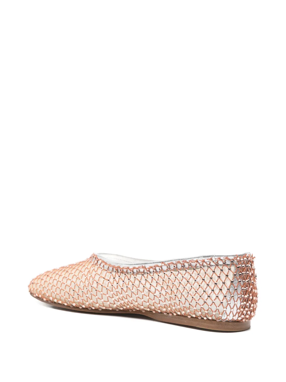 Forte Geweven ballerina's Beige