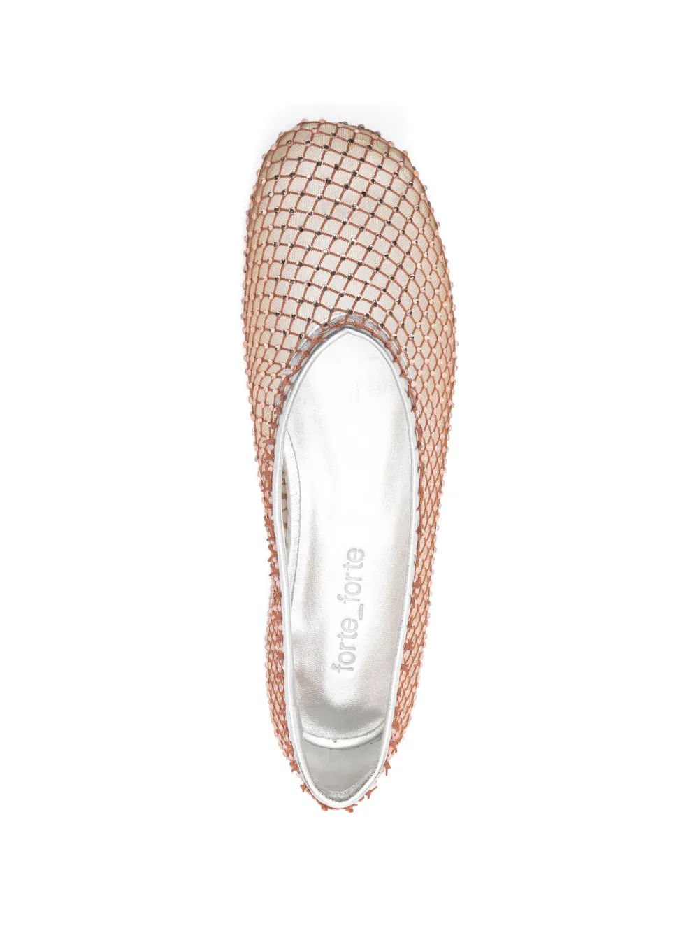 Forte Geweven ballerina's Beige