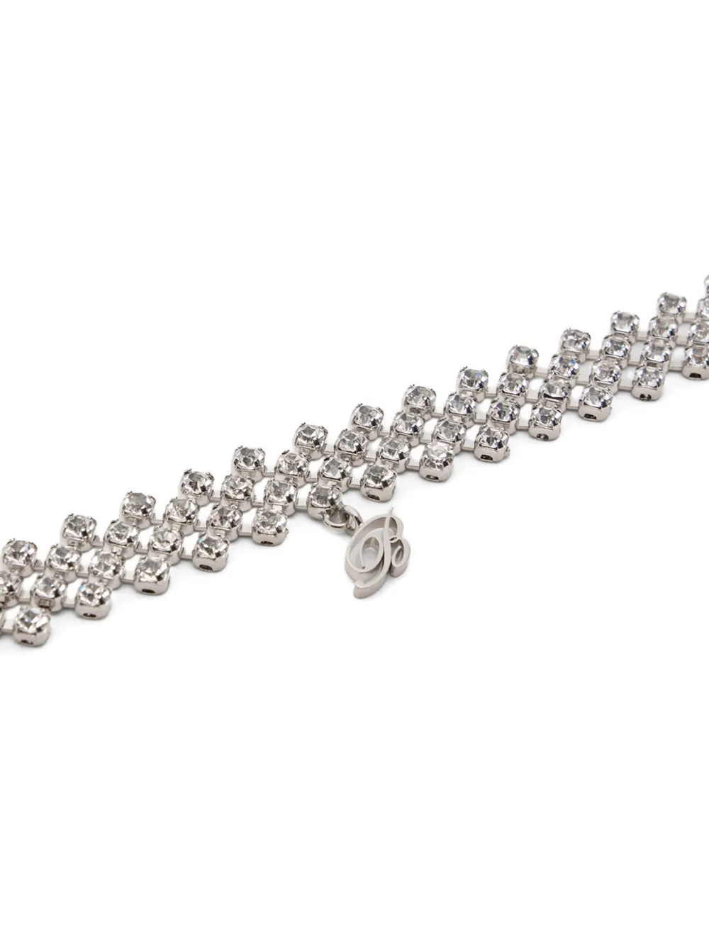 Logo-Pendant Choker Necklace