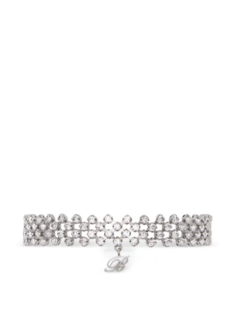 Blumarine logo-pendant choker necklace