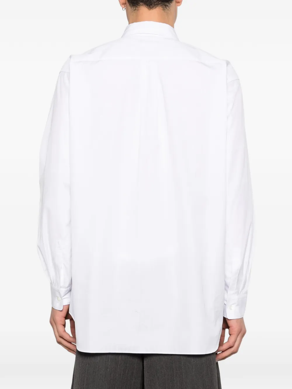 Comme des Garçons Homme Plus Overhemd met uitgesneden details Wit
